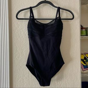 Mirella black leotard size small
